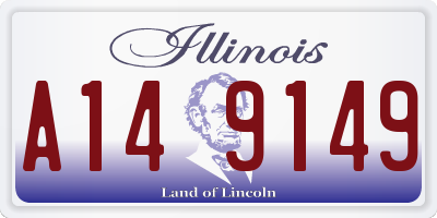 IL license plate A149149