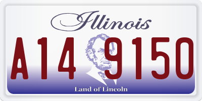 IL license plate A149150