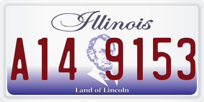 IL license plate A149153