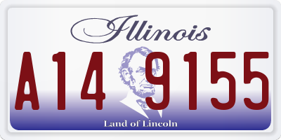 IL license plate A149155