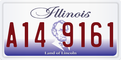 IL license plate A149161