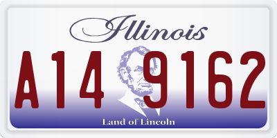 IL license plate A149162