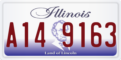 IL license plate A149163