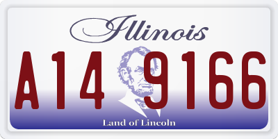 IL license plate A149166