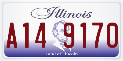 IL license plate A149170