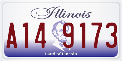 IL license plate A149173