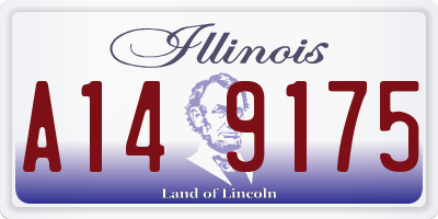IL license plate A149175