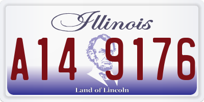 IL license plate A149176