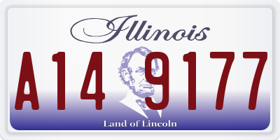 IL license plate A149177