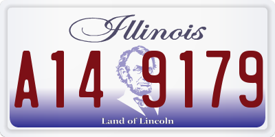 IL license plate A149179