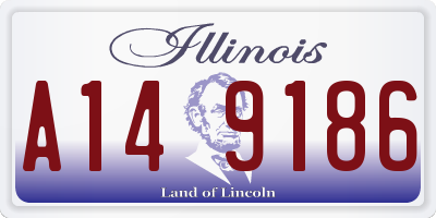 IL license plate A149186