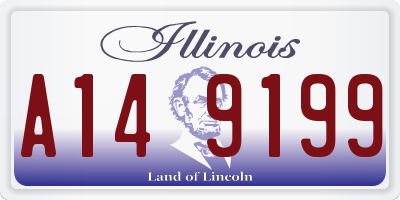 IL license plate A149199