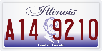 IL license plate A149210