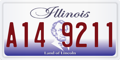 IL license plate A149211