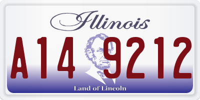 IL license plate A149212