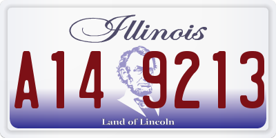 IL license plate A149213