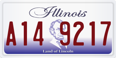 IL license plate A149217