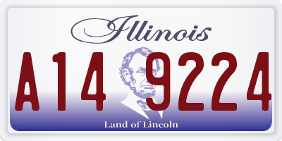IL license plate A149224