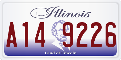 IL license plate A149226