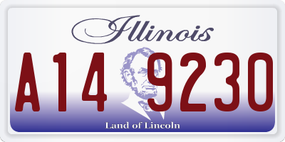 IL license plate A149230