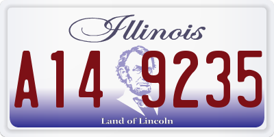 IL license plate A149235