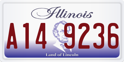 IL license plate A149236