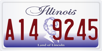 IL license plate A149245