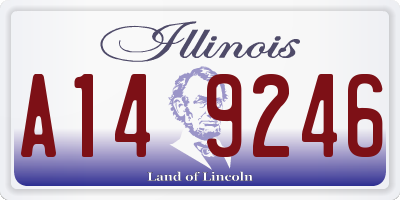 IL license plate A149246