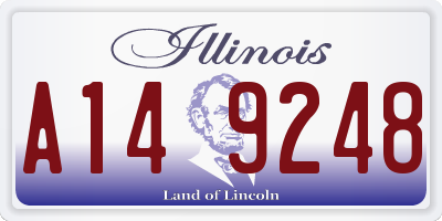 IL license plate A149248