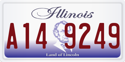 IL license plate A149249