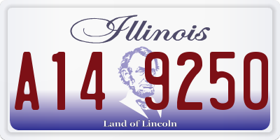 IL license plate A149250