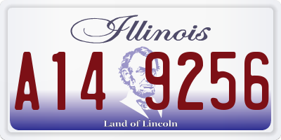 IL license plate A149256