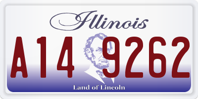 IL license plate A149262