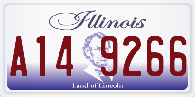 IL license plate A149266
