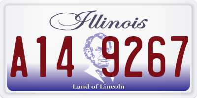 IL license plate A149267