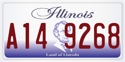 IL license plate A149268