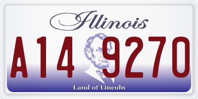 IL license plate A149270