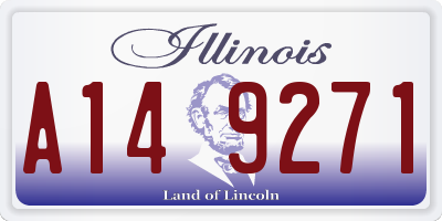 IL license plate A149271