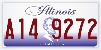 IL license plate A149272