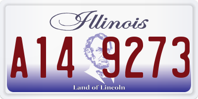 IL license plate A149273