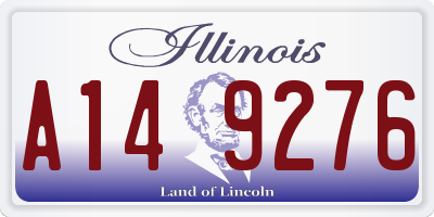 IL license plate A149276
