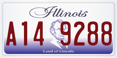 IL license plate A149288