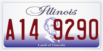 IL license plate A149290