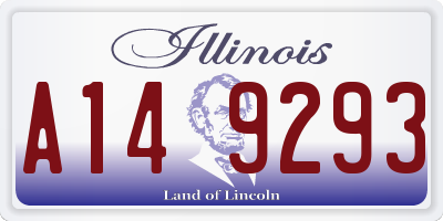IL license plate A149293