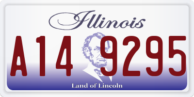 IL license plate A149295