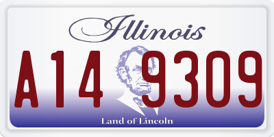 IL license plate A149309