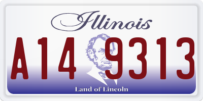 IL license plate A149313