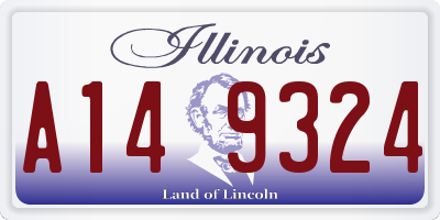 IL license plate A149324