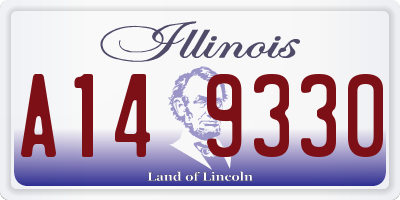 IL license plate A149330