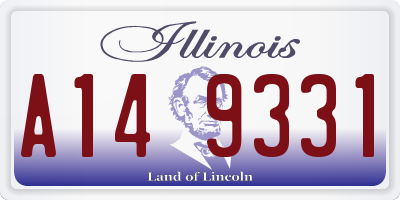 IL license plate A149331